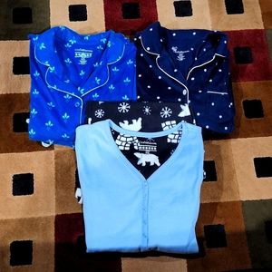 3 pair Womens Croft & Barrow long sleeve/pants pajama sets. Size XL